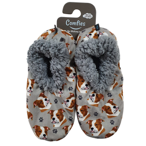 Pitbull Slippers - Super Soft and Comfortable - One Size Fits Most - Cozy House Slippers - Non Skid Bottom - perfect for “Pitbull gifts”