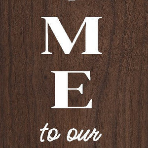 Golden Retriever Welcome Sign