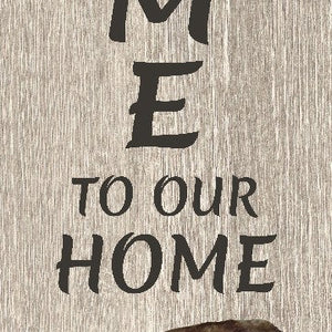 Labrador chocolate Welcome Sign