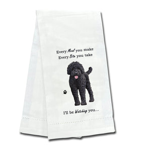 Labradoodle dark Kitchen Towel