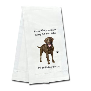 Labrador chocolate Kitchen Towel