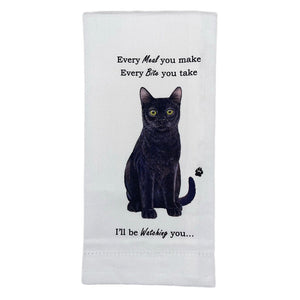 Black cat Kitchen Towel
