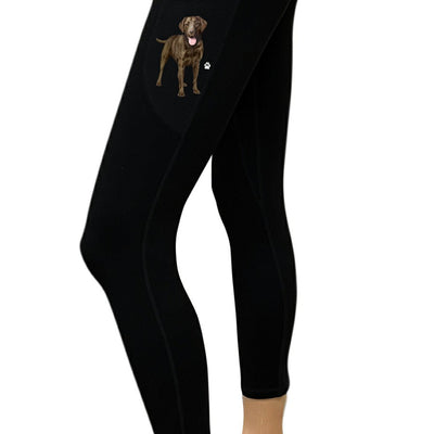 Labrador chocolate High Rise Yoga Leggings