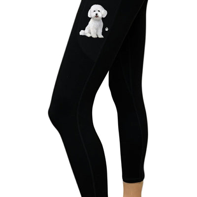 Bichon Frise High Rise Yoga Leggings