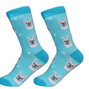French Bulldog Socks -200 Needle Count-Cotton Socks- Life Like Detail of French Bulldog - Unisex, One Size Fits Most