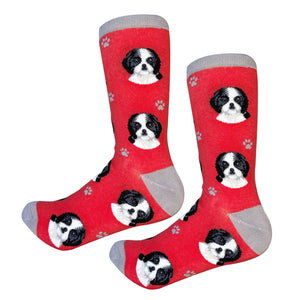 Shih Tzu black Socks