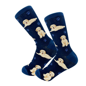 Goldendoodle grey Full Body Socks