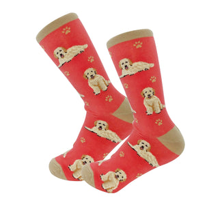 Goldendoodle peach Full Body Socks