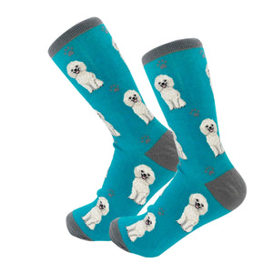 Poodle White Full Body Socks