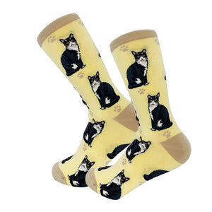 Black & White Cat Full Body Socks