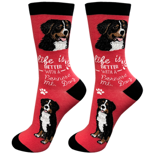 Bernese Mt. Dog Life is Better Socks