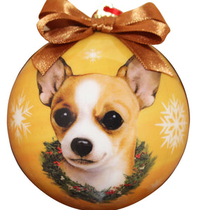 Chihuahua tan Ball Ornament