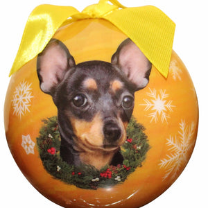 Chihuahua black Ball Ornament