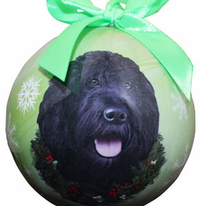 Labradoodle black Ball Ornament