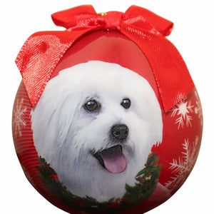 Maltipoo Ball Ornament