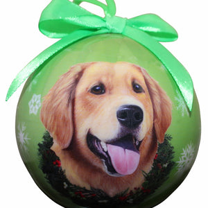Golden Retriever Ball Ornament