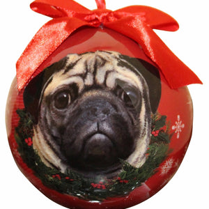 Pug Ball Ornament
