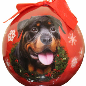 Rottweiler Ball Ornament