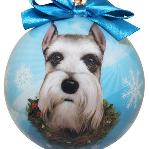 Schnauzer cropped Ball Ornament