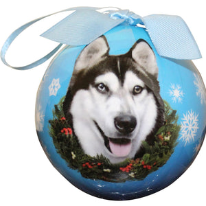 Siberian Husky Ball Ornament