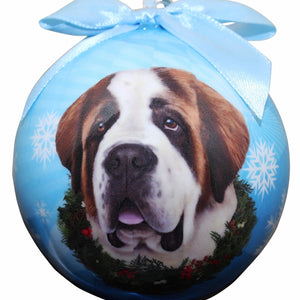 Saint Bernard Ball Ornament