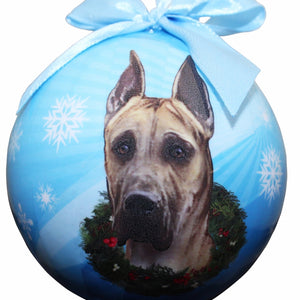 Great Dane fawn Ball Ornament