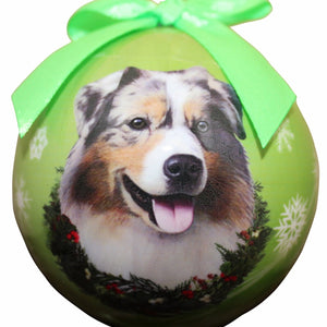 Australian Shepherd Ball Ornament