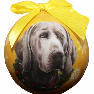 Weimaraner Ball Ornament