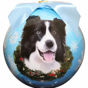 Border Collie Ball Ornament