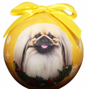 Pekingese Ball Ornament