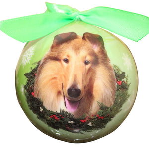 Collie Ball Ornament