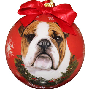 Bulldog Ball Ornament
