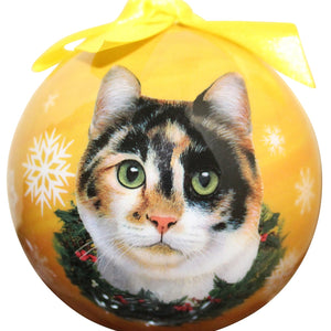 Calico cat Ball Ornament