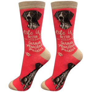 German Shorthaired Pointer Life is Better Socks