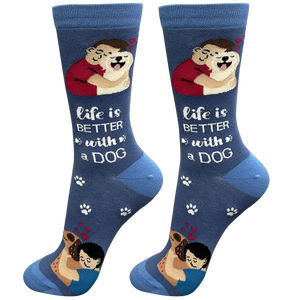 I love my Mutt Life is Better Socks
