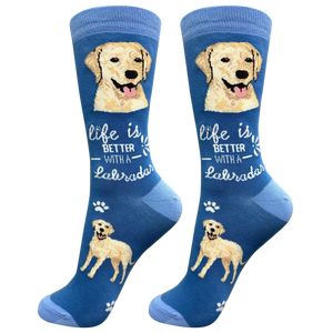 Labrador yellow Life is Better Socks