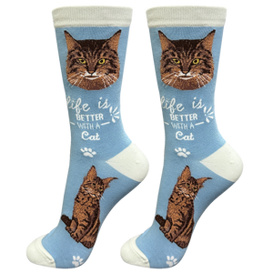 Maine Coon Life is Better Socks