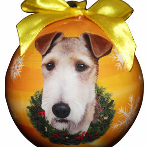 Wire Fox Terrier Ball Ornament