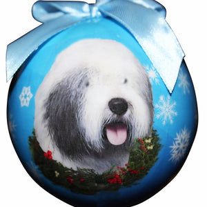 Old English Sheepdog Ball Ornament