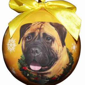 Bullmastiff Ball Ornament