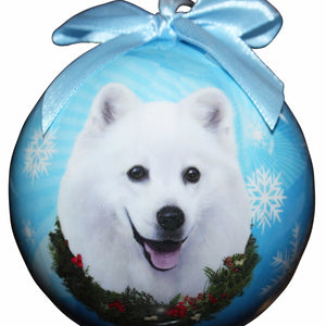 American Eskimo Ball Ornament