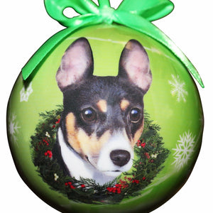 Rat Terrier Ball Ornament