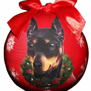 Miniature Pinscher Ball Ornament