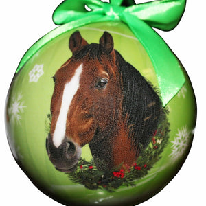 Horse brown Ball Ornament